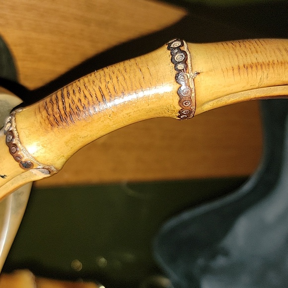 Authentic GUCCI Leather Bamboo Bag - Picture 6 of 9